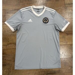 Philadelphia Union Adidas Soccer Jersey Kit Grey Large 2019 MLS